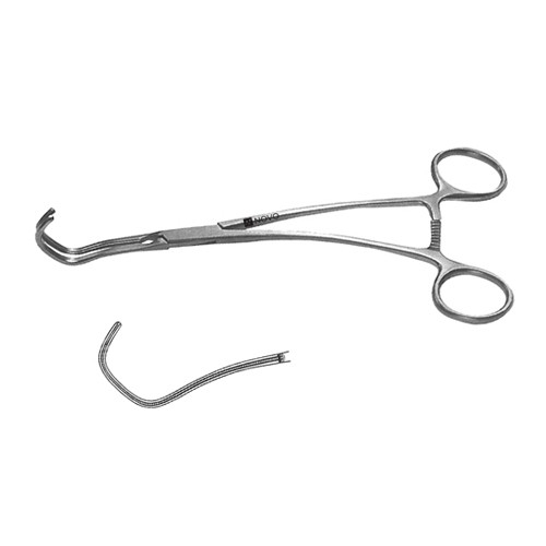 Mitchell Aortotomy Clamp, Jaws 2.5 Cm, 8" (20.0 Cm)